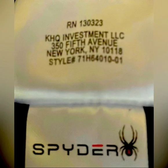 “SPYDER” FULL ZIPPER BLACK FLEECE JACKET.  SIZE L   EUC - Picture 7 of 7